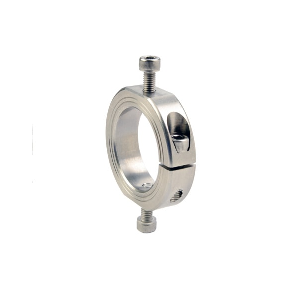 Mountable Collar, 1pc Clamp, Bore 0.3750", Stainless Steel, OD 24mm